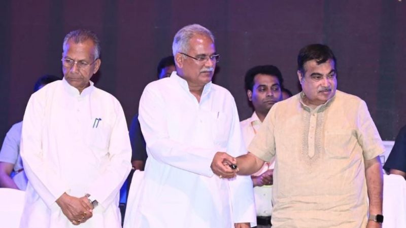मुख्यमंत्री बघेल के आग्रह पर केन्द्रीय मंत्री गडकरी ने छत्तीसगढ़ को आरओबी के लिए 700 करोड़ रूपए देने का किया एलान