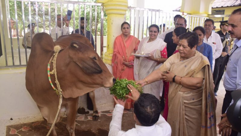 गाय की सेवा करने से मिलता है पुण्य – राज्यपाल उइके