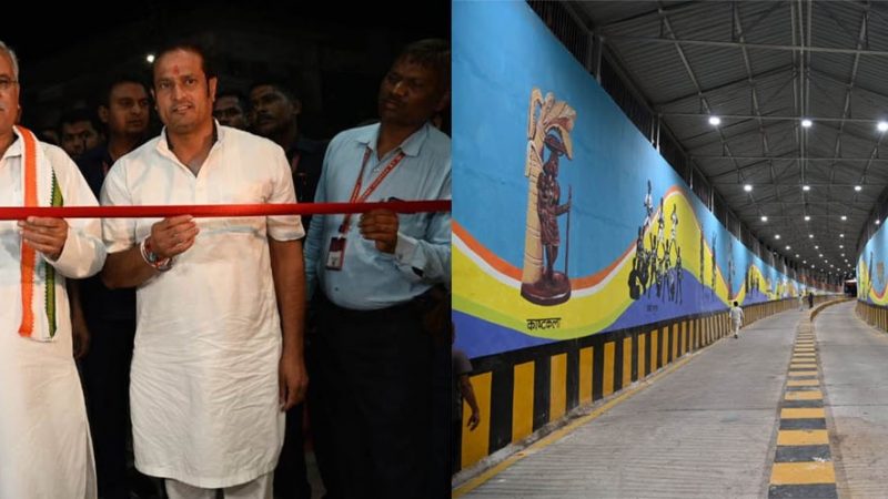 मुख्यमंत्री ने तेलघानी नाके के समीप रेलवे अंडरब्रिज का किया लोकार्पण