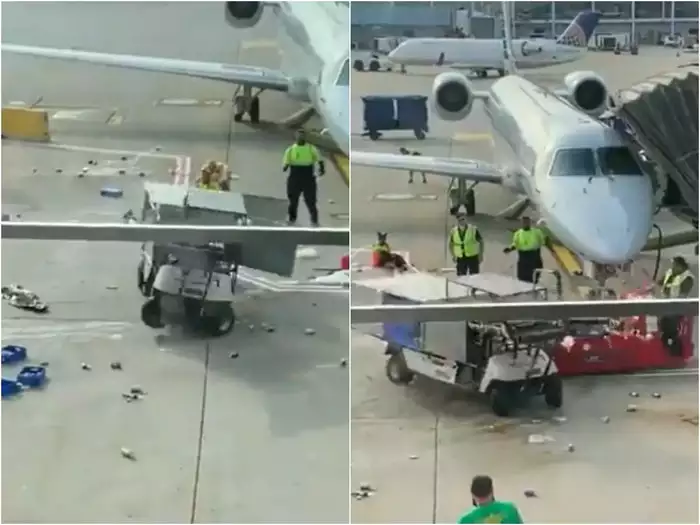 प्लेन में कैटरिंग ले जाने वाली गाड़ी हुई बेकाबू, फिर शख्स ने जो किया वो देखते रह गए 19 लाख लोग