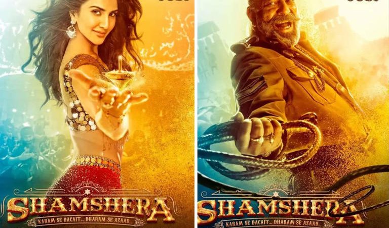 वाणी कपूर का शमशेरा का लुक आया सामने, संजय दत्त का खूंखार अंदाज सब पर भारी