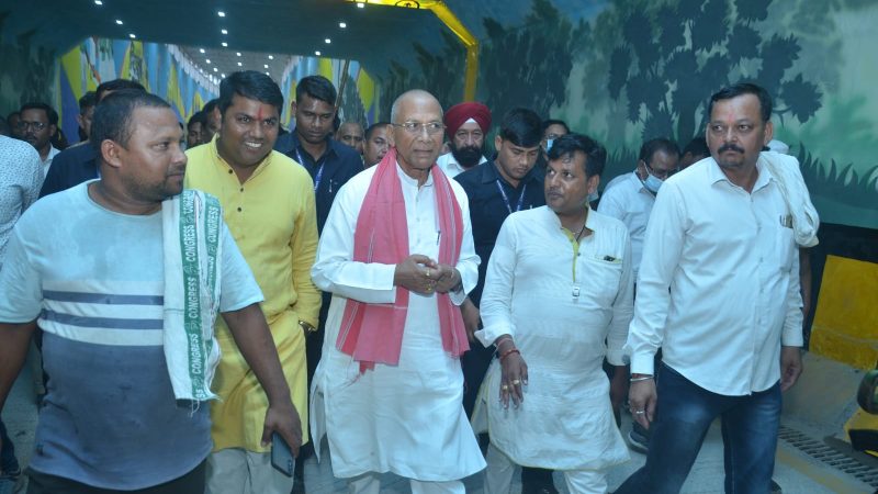 लोक निर्माण मंत्री साहू ने राजधानी में निर्माणाधीन ब्रिज, रेलवे अंडर ब्रिज और एक्सप्रेसवे का किया सघन निरीक्षण