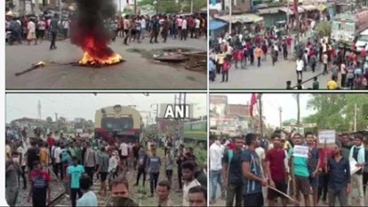 अग्निपथ पर बवाल LIVE: बिहार के कैमूर में छात्रों ने ट्रेन में लगाई आग, गुरुग्राम और जयपुर में भी प्रदर्शन