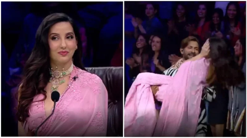 गुलाबी साड़ी में Nora Fatehi ने डांस से लगाई स्टेज पर आग, टैरेंस ने गोद में उठाया और…
