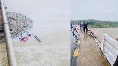 मध्यप्रदेश में बड़ा हादसा, नर्मदा नदी में यात्री बस गिरने से 13 की मौत, 25 से ज्यादा लापता