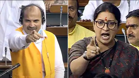 स्मृति ईरानी ने भी किया राष्ट्रपति द्रौपदी मुर्मू का अपमान’, अधीर रंजन ने स्पीकर से की कार्रवाई की मांग