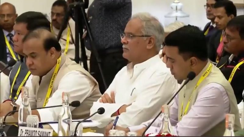 नीति आयोग की गवर्निंग काउंसिल की बैठक में शामिल हुए भूपेश