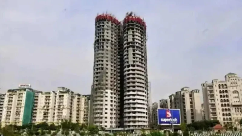 9 सेकंड में ट्विन टॉवर होगा आज जमींदोज