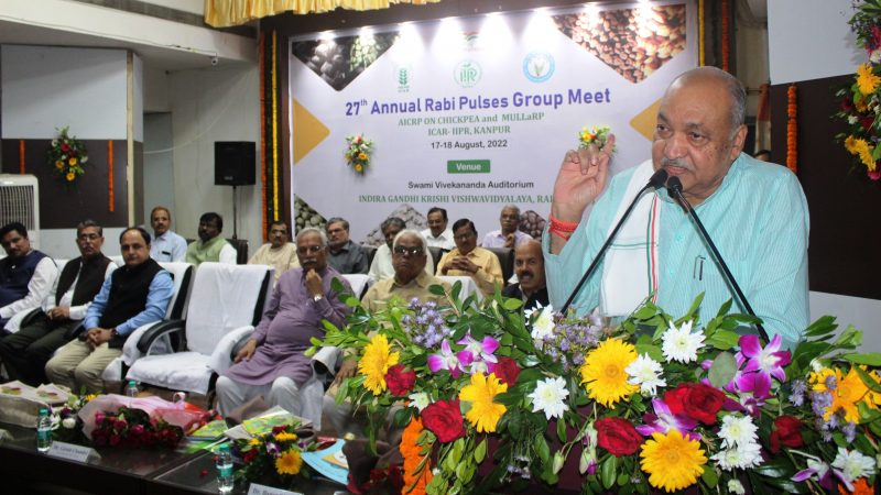 छत्तीसगढ़ में 15 लाख हेक्टेयर रकबे में उगाई जाएंगी दलहन फसलें :  रविन्द्र चौबे