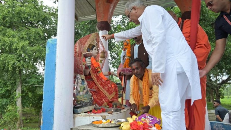 माता नर्मदा और जनता के आशीर्वाद से जन सेवा का मौका मिला : मुख्यमंत्री भूपेश बघेल