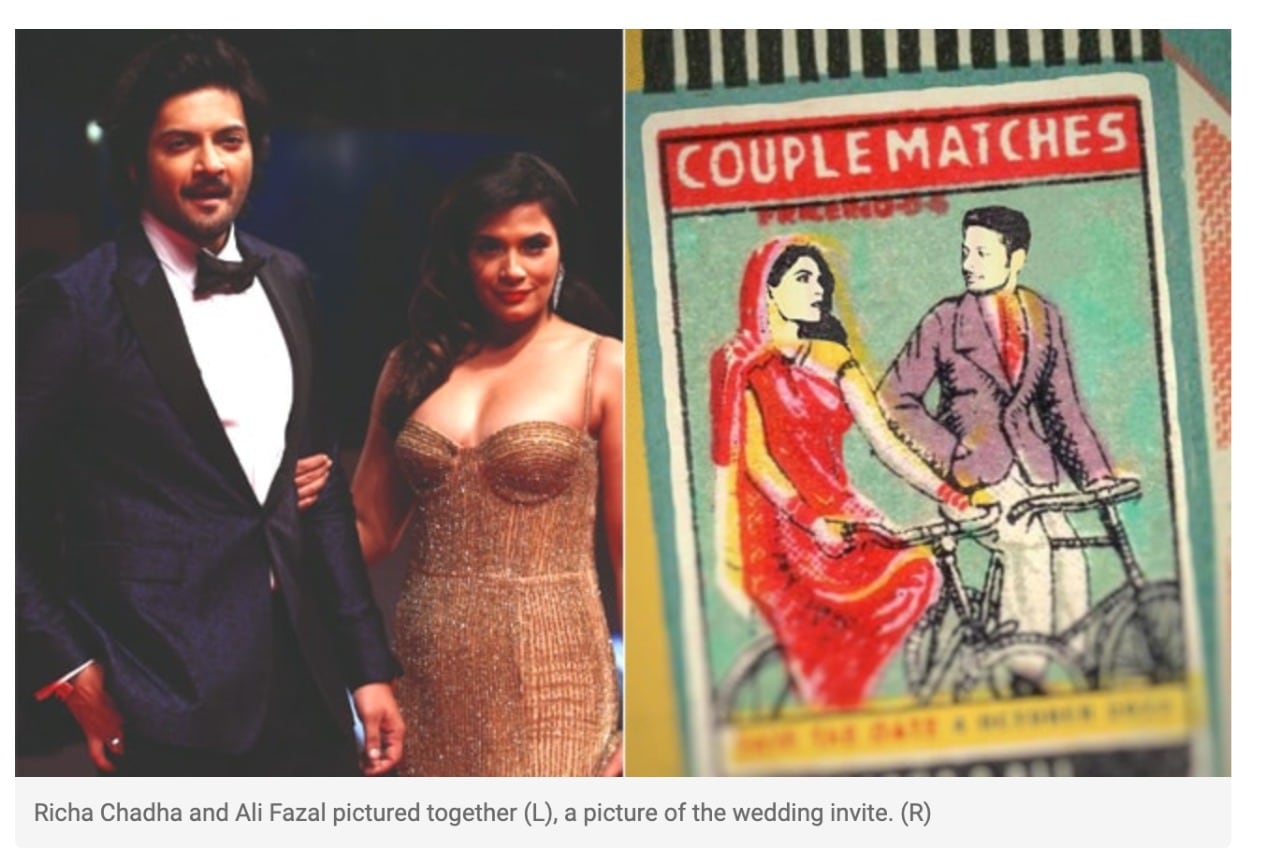 ऋचा, अली की शादी का अनोखा कार्ड… सोशल मीडिया पर वायरल