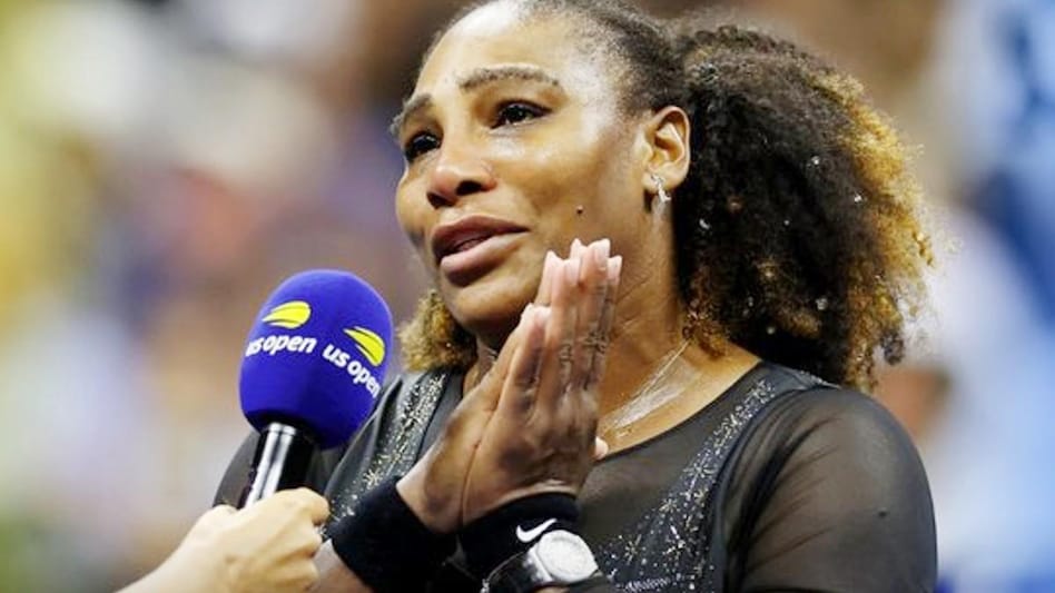 आखिरी मैच के बाद सेरेना विलियम्स हुईं भावुक, रोते हुए बहन-बेटी पर लुटाया प्यार