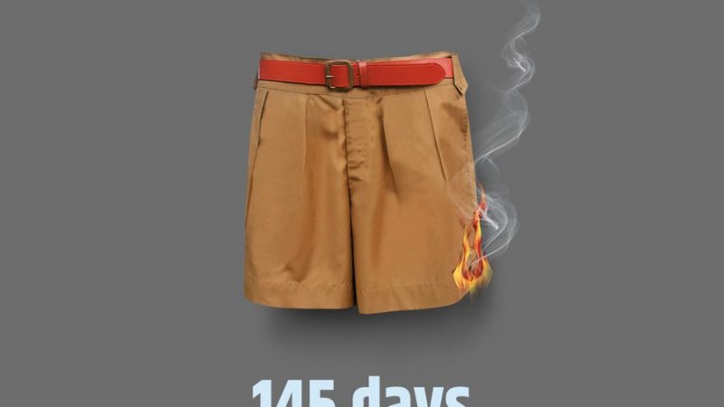 आरएसएस का हाफ पेंट कांग्रेस ने जलता दिखाया, संघ बोला-बाप-दादा ने भी किया था तिरस्कार