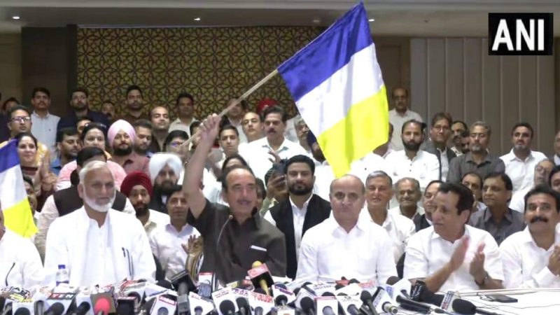 गुलाम नबी ने बनाई डेमोक्रेटिक आजाद पार्टी