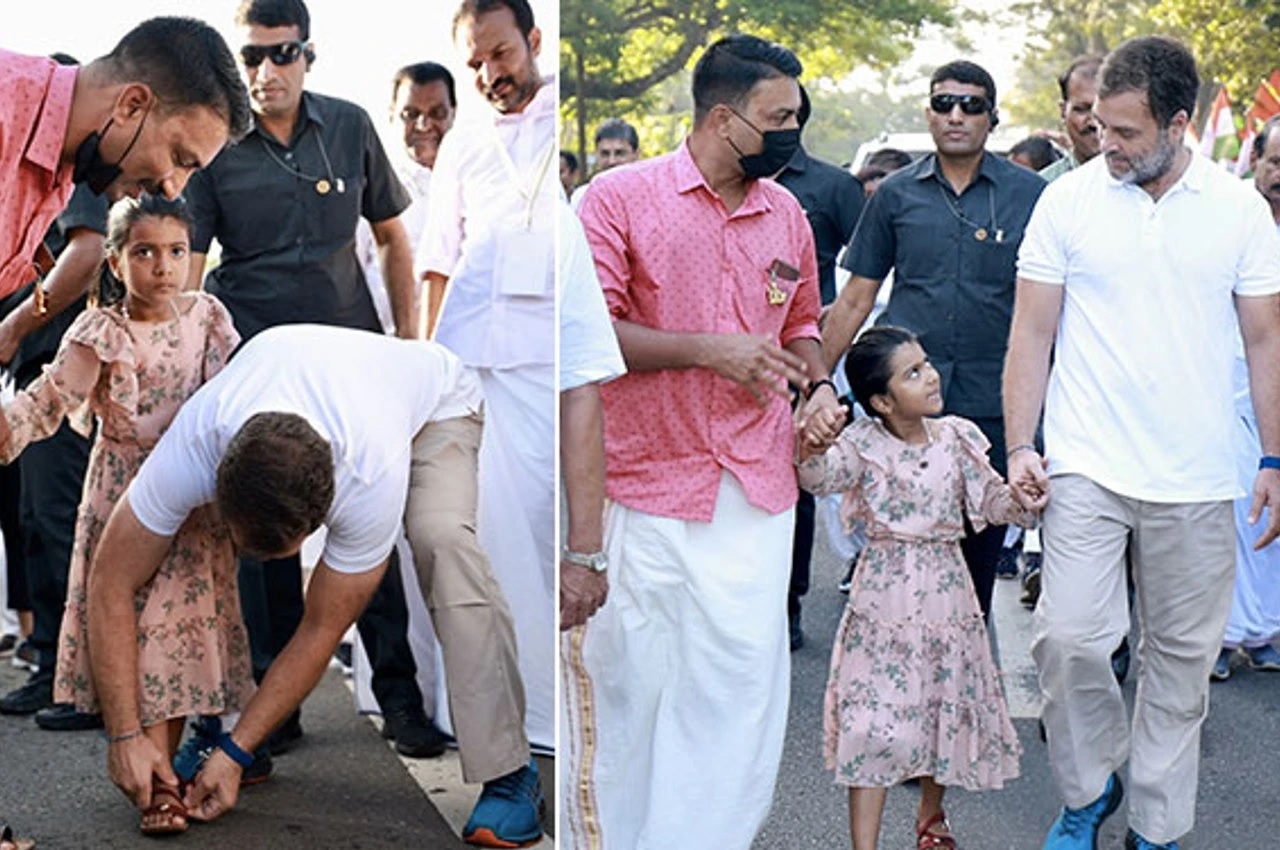 राहुल ने की बच्ची की मदद का वीडियो वायरल