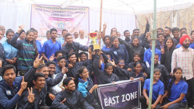 अंतर क्षेत्रीय खेलकूद स्पर्धा में पूर्वी जोन रहा सर्वश्रेष्ठ