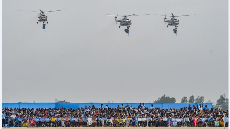 चंडीगढ़ में वायुसेना का एयरशो..सुखना पर दिखा ‘प्रचंड’