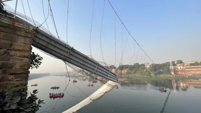 मोरबी हादसे में अब तक 134 की मौत, 9 आरोपी गिरफ्तार