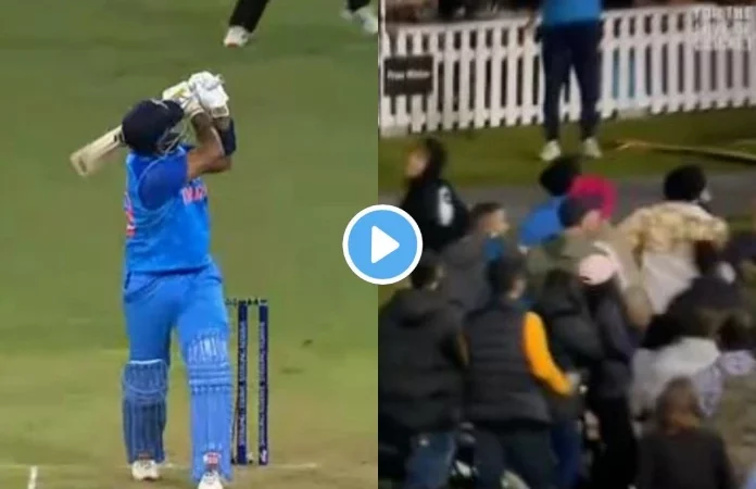 ‘शॉट हो तो ऐसा’ Suryakumar Yadav ने गोल घूमकर जड़ दिया गगनचुंबी छक्का, गेंद पकड़ने के लिए मचा हाहाकार, देखें Video