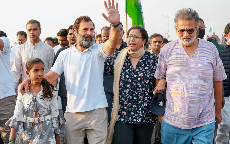 महात्मा गांधी के प्रपौत्र भी चले राहुल के संग-संग