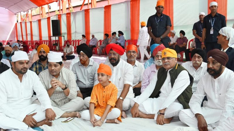 : सेवा कार्यों में सिख समाज की भूमिका अग्रणी: भूपेश बघेल