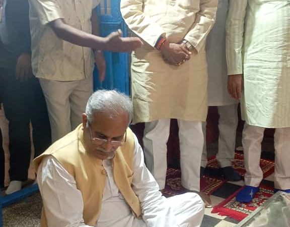 माता के दर्शन किए सीएम बघेल ने