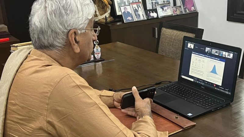 स्वास्थ्य मंत्री श्री टी.एस. सिंहदेव केंद्रीय स्वास्थ्य मंत्री डॉ. मनसुख मंडाविया की समीक्षा बैठक में हुए शामिल