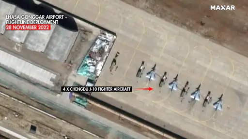 अरुणाचल सीमा के पास नजर आए बड़ी संख्या में चीनी फाइटर जेट्स, ड्रोन