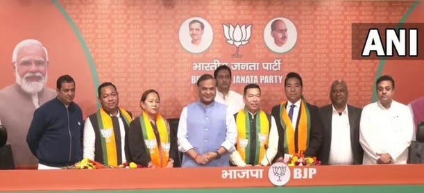 टीएमसी, एनपीपी को झटका, चार विधायक भाजपा में शामिल