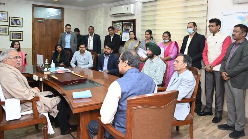 मुख्यमंत्री से छत्तीसगढ़ राज्य प्रशासनिक सेवा संघ के पदाधिकारियों ने की सौजन्य मुलाकात