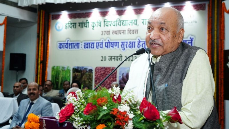 लघु धान्य फसलें पौष्टिकता के कारण आज अमीरों का भोजन में शामिल-श्री चौबे