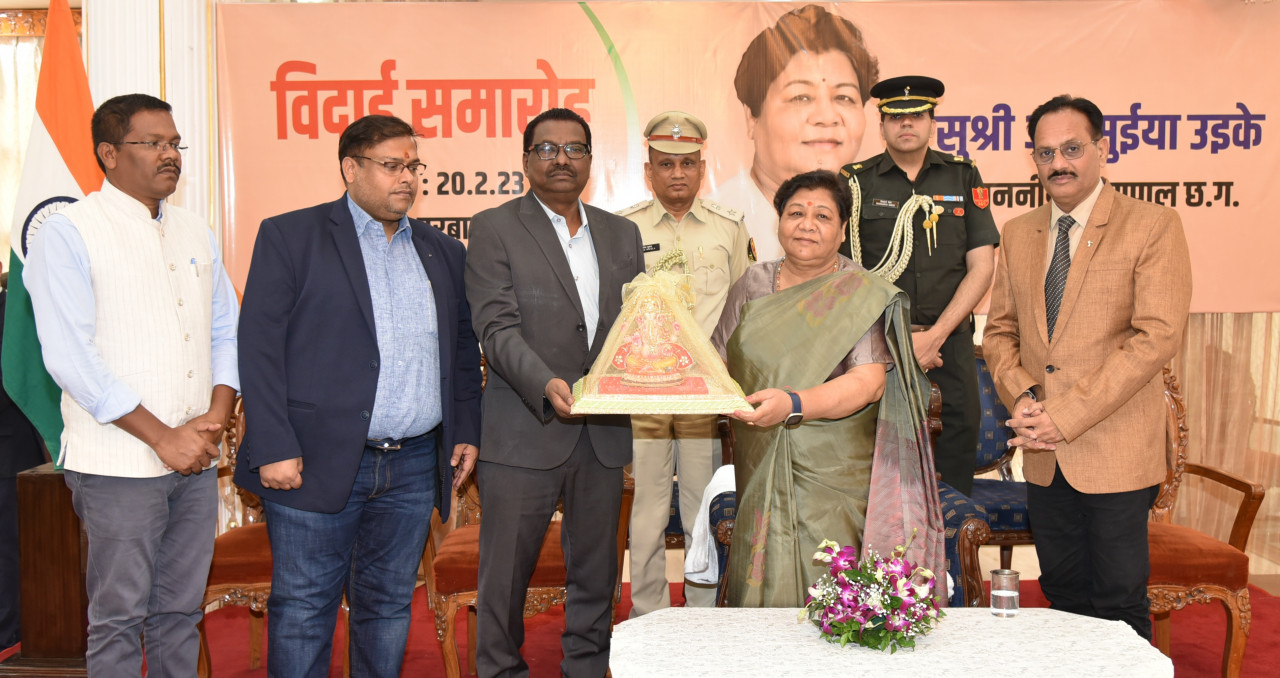 राजभवन में राज्यपाल सुश्री अनुसुईया उइके की विदाई समारोह का हुआ आयोजन