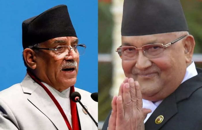 खतरे में प्रचंड की सरकार ओली ने लिया समर्थन वापस