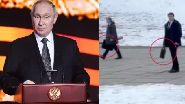 रूस-यूक्रेन युद्ध : न्यूक्लियर ब्रीफकेस संग नजर आए पुतिन