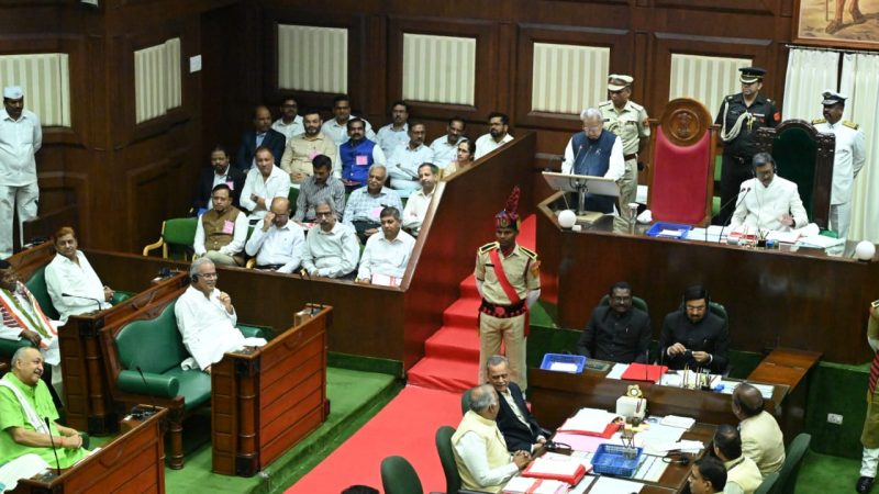 छत्तीसगढ़ विधानसभा में राज्यपाल श्री विश्वभूषण हरिचंदन का अभिभाषण