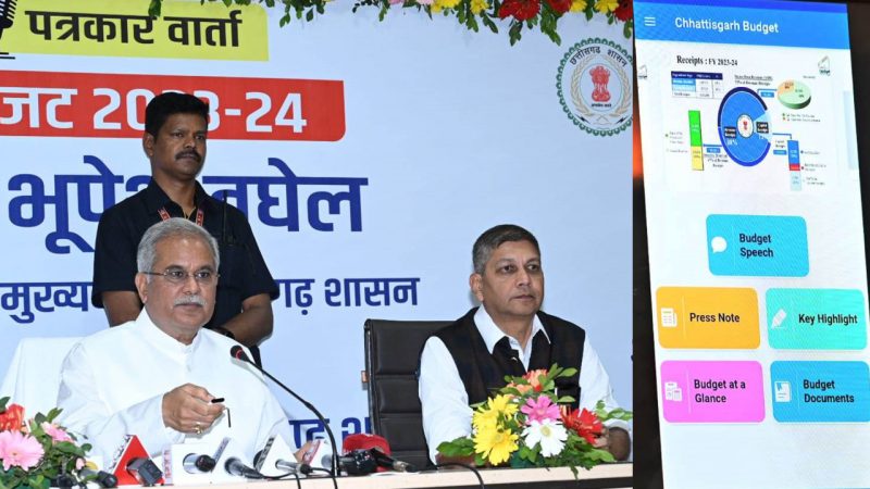मुख्यमंत्री ने लांच किया ‘छत्तीसगढ़ बजट’ मोबाईल एप रायपुर