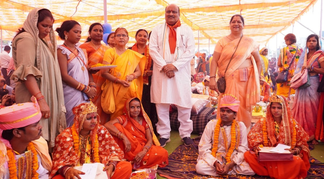 गरीब परिवारों के लिए विवाह एक चुनौती, सरकार ने इसे दूर किया: राजस्व मंत्री श्री जयसिंह अग्रवाल