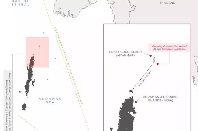 भारत से 55 किमी दूर जासूसी अड्डा, बंगाल की खाड़ी में चीन की शह पर म्यांमार की हिमाकत