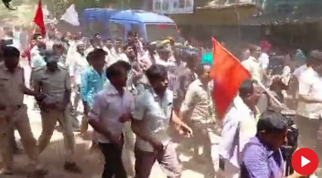 येदियुरप्पा के घर पर पथराव, कर्नाटक में आरक्षण को लेकर बवाल, पुलिस अधिकारी घायल