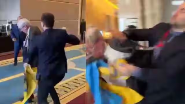 रूस के अधिकारी को यूक्रेनी सांसद ने पीटा, बरसाए घूंसे