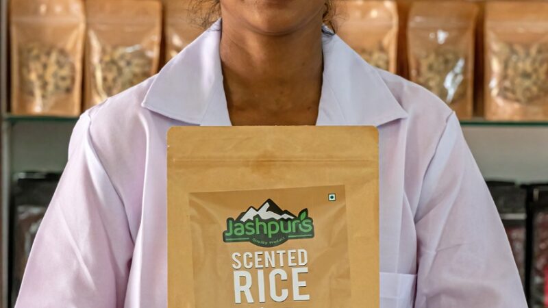 जशपुर के जीराफूल किस्म से तैयार किया जा रहा है पोषक चावल… पौष्टिकता से भरपूर है ढेकी कुटा चावल