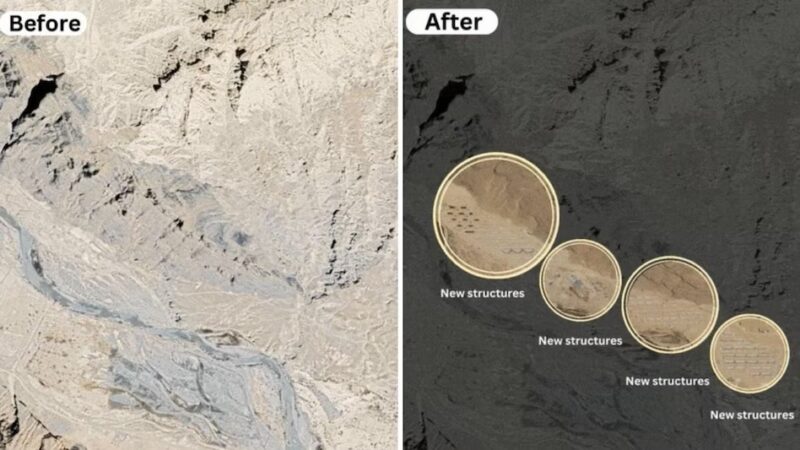 तस्वीरों में खुलासा, उत्तराखंड एलएसी पर गांव बसा रहा चीन