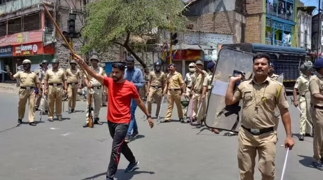 कोल्हापुर में एसआरपीएफ की 4 कंपनी तैनात, काबू में हालात
