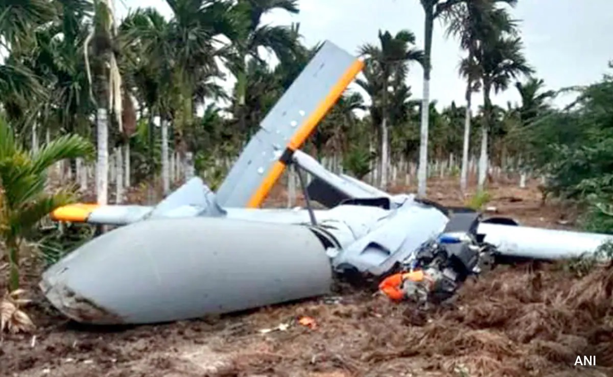 डीआरडीओ का ड्रोन ट्रायल के दौरान क्रैश