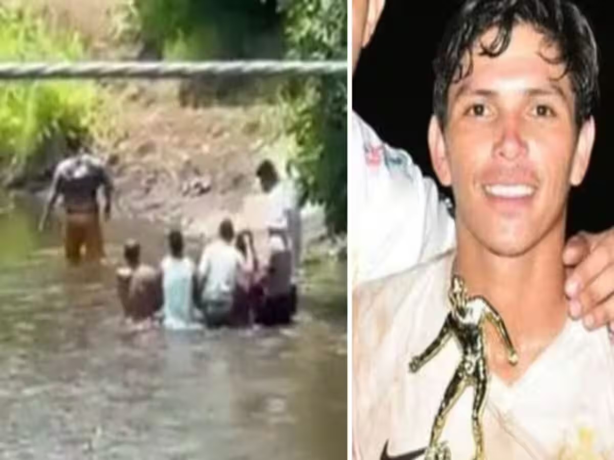 29 साल के फुटबॉल प्लेयर को मुंह पर लेकर तैरने लगा मगरमच्छ