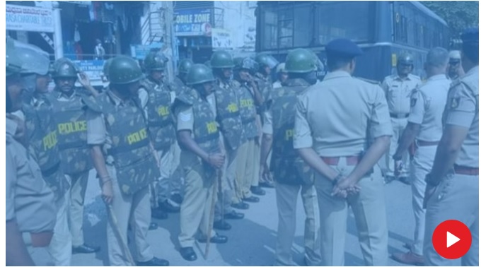 तनाव के बाद शिवमोगा में धारा 144 लागू, जुलूस पर पथराव से भड़की हिंसा