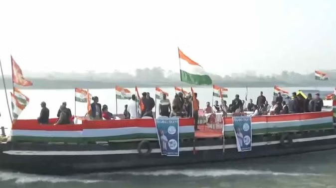 न्याय यात्रा छठे दिन पहुंची माजुली असम में आम लोगों से मिले राहुल