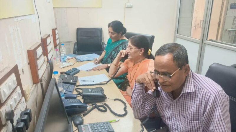बोर्ड परीक्षार्थियों के भय और तनाव को दूर करने हेल्पलाइन पर 77 फोन कॉल का निराकरण