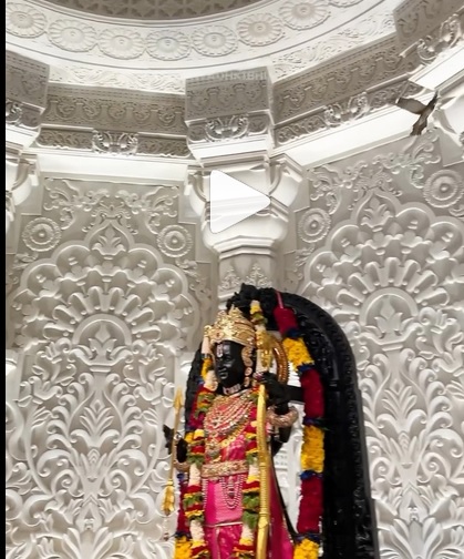 अब रामलला के गर्भगृह में पहुँचे पक्षीराज गरुड़