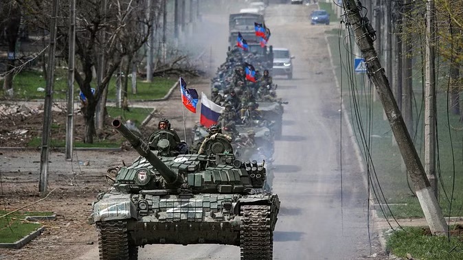 यूक्रेन के अवदिव्का शहर पर रूस का कब्जा